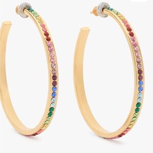 Kate Spade Multicolor Gold Hoop Earrings